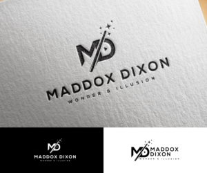 Maddox Dixon (with a subtitle underneath reading: Wonder & Illusion | Logo Design by step forward 2