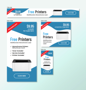 Free Printer Promotion | Banner Ad Design by Ahmad Ghani 2