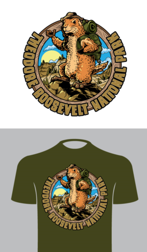 Kids T-shirt Theodore Roosevelt National Park | T-Shirt-Design von ally designs