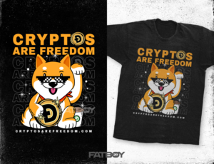 Crytpos are freedom | T-Shirt-Design von Fatboy Graphic