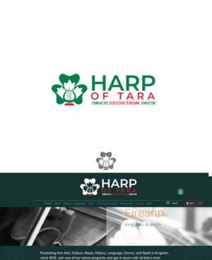 Harp of Tara, Comhaltas Ceoltóirí Éireann, Kingston | Logo-Design von ecorokerz