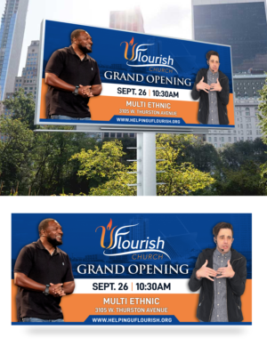 Church Grand Opening Bill Board design | Graphic Design by SAI DESIGNS