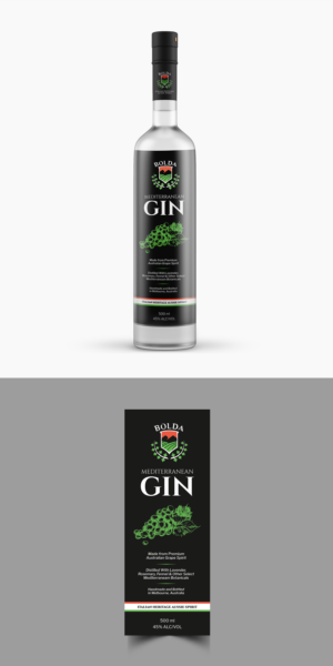 Gin bottle designs - micro distillery | Graphic Design by ecorokerz