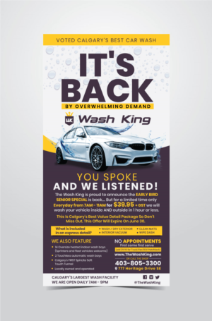 Wanted Immediately - Wash King Car Wash - Newspaper Ad | Graphic Design by JK18