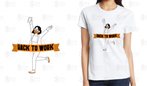 t-shirt design for return to office after covid | T-Shirt-Design von SofiaDesignStudio