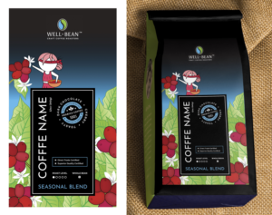 Coffee label design for an extension to our current branding / coffee label designs | Illustration Design by Navisol Creatives