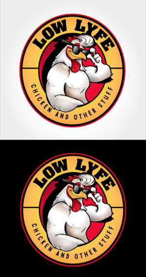 Low Lyfe.  Chicken and Other Stuff (or one of the other slug lines above) | Logo-Design von Suprakash 3