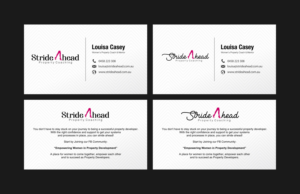 Logo and Business Card Design by odixcracker for Stride Ahead Property Coaching | Design #26844693