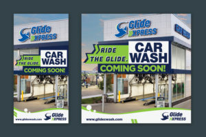 Glide XPRESS CAR WASH Coming Soon | Schilder-Design von umesh mahale