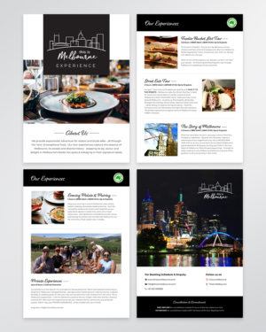 WALKING FOOD TOURISM BUSINESS.   REQUEST FOR DIGITAL BROCHURE | Brochure Design by sun_design