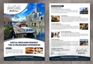 WALKING FOOD TOURISM BUSINESS.   REQUEST FOR DIGITAL BROCHURE | Brochure Design by GraphicsGuru