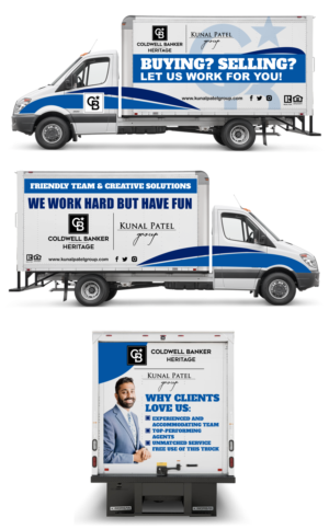 Real Estate Moving Truck Wrap | Car Wrap Design by elveneclipse