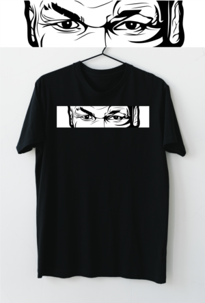 Mike Tyson Anime Style Eyes Cut Out Tee (Example Added) | T-shirt Design by Manhkokoro