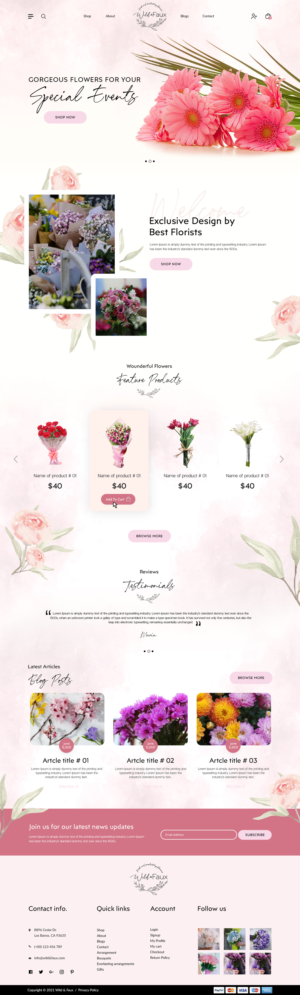 New florist business website design | Web Design by bdesigner9