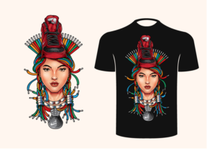 Sneakerhead with sneaker headdress | T-Shirt-Design von ally designs