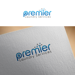 PREMIER in big letters and LAUNDRY SERVICES in smaller kind of like a slogan. | Logo-Design von Maxo-Biz