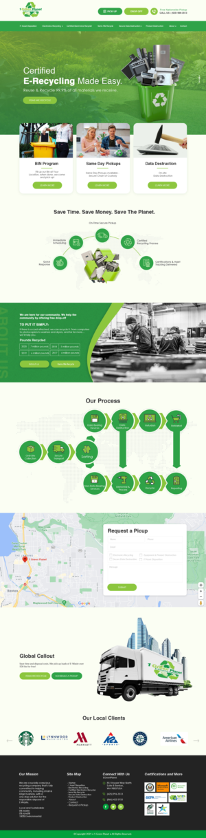 1GreenPlanet.com - website redesign | Web Design by bdesigner9