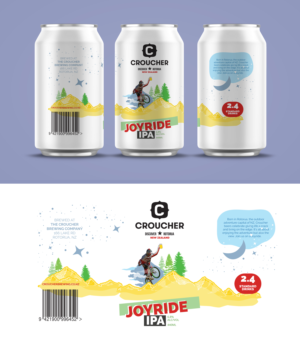 Beer Can Label design for "Joyride IPA" | Label Design by Navisol Creatives