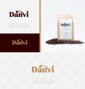 Danvi, which is the name of the coffe brand | Logo Design by Ng V Duc