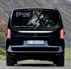 Racing Van Mercedes V-Class rear windows Picture | Grafik-Design von rmak