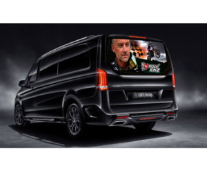 Racing Van Mercedes V-Class rear windows Picture | Grafik-Design von Buck Tornado