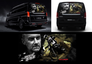 Racing Van Mercedes V-Class rear windows Picture | Grafik-Design von ARTOGRAPHY