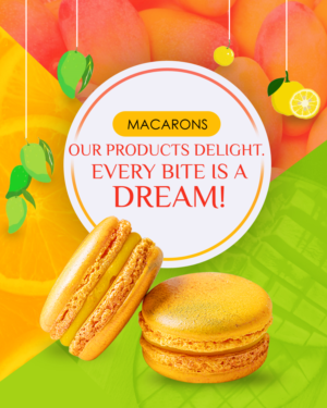 Ad design for a macarons brand  | Banner-Design von Blue Sparrow