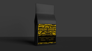 Label for high-end indie coffee package | Graphic Design by Bear Studio