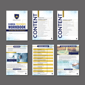 Dermatology Education Clinical Treatments workbook New Word Template Design Project | Word Template Design by aspiremedia