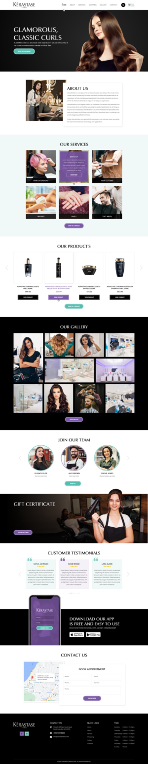 HairDressing and Beauty Salon Website | Web Design by Reimagine