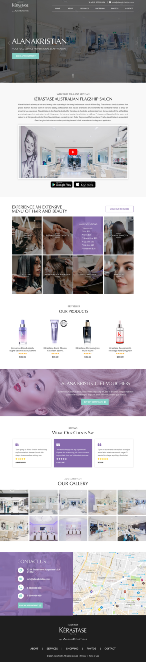 HairDressing and Beauty Salon Website | Web Design by Titan Eagle