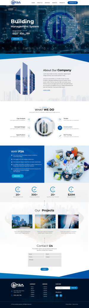 Consulting Engineering Firm WordPress Design | Wordpress Design by Shijo John