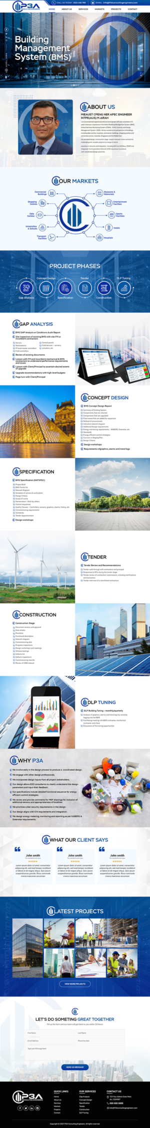 Consulting Engineering Firm WordPress Design | Wordpress Design by Titan Eagle