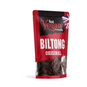 Not Vegan Friendly, Biltong packaging design | Packaging Design by ronin71