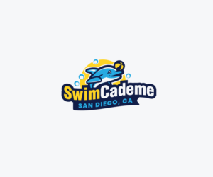 Name of the business ''SwimCademe" possible established date '2021' possible 'San Diego, Ca' | Logo Design by Ena