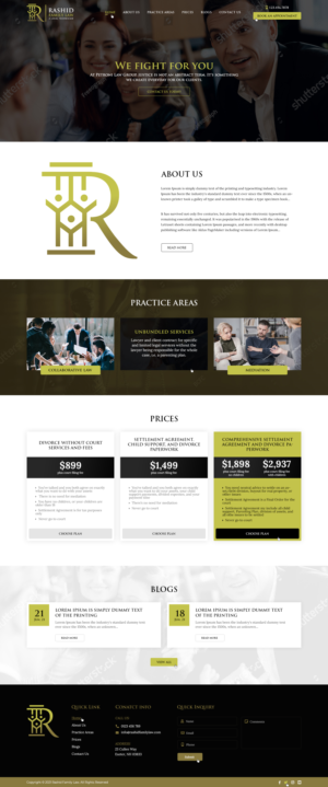 Rashid Family Law, legal technician needs a website and design | Web Design by Ved Web Services