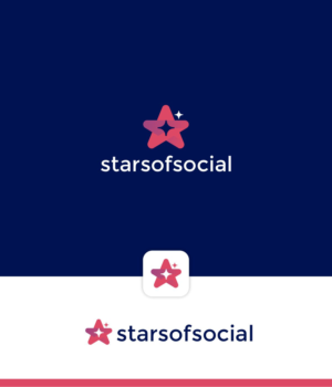 starsofsocial | Logo-Design von Fat Bat Man