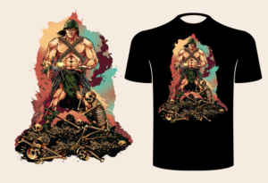 If Conan was in Vietnam | T-shirt Design by ally designs