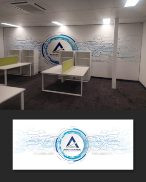 Tech Company Office Internal Feature Wall Ultra HighRes - Wall Paper Design | Grafik-Design von ecorokerz