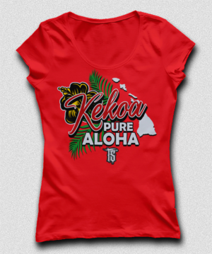 tactics inc. (Kekoa  pure aloha) | T-shirt Design by Jonya