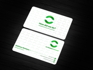 SJ Rubbish Removal Business Card | Business Card Design by Blue Sparrow