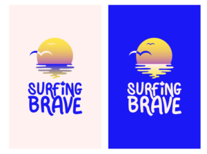 Surfing Brave | Logo-Design von JTdsign