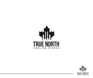 True North Dueling Pianos | Logo Design by Fat Bat Man