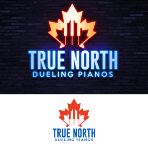 True North Dueling Pianos | Logo Design by Graphic Bricks