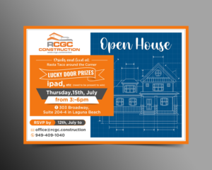 FUN Construction Open House Invitation | Einladungs-Design von ecorokerz