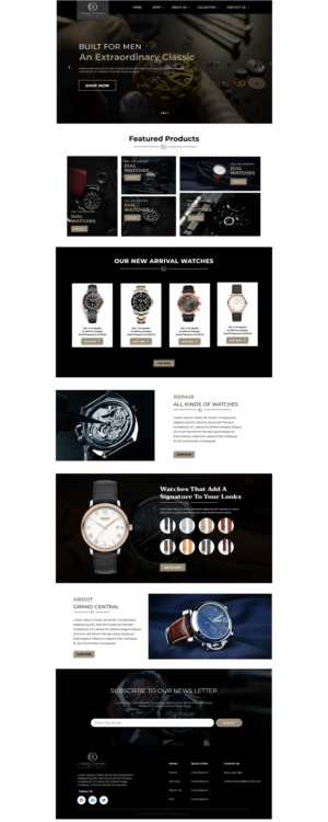 Ecommerce Site for High End Watch repair | Web-Design von Adeel Rahman