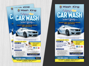 Wash King Car Wash Early bird special | Graphic Design by SAI DESIGNS