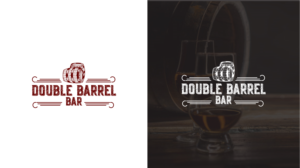 Double Barrel Bar.  With/Without, Holiday Lodge Resort | Logo Design by Moona123