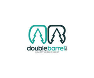 Double Barrel Bar.  With/Without, Holiday Lodge Resort | Logo Design by aussieshayno