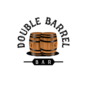 Double Barrel Bar.  With/Without, Holiday Lodge Resort | Logo Design by geni